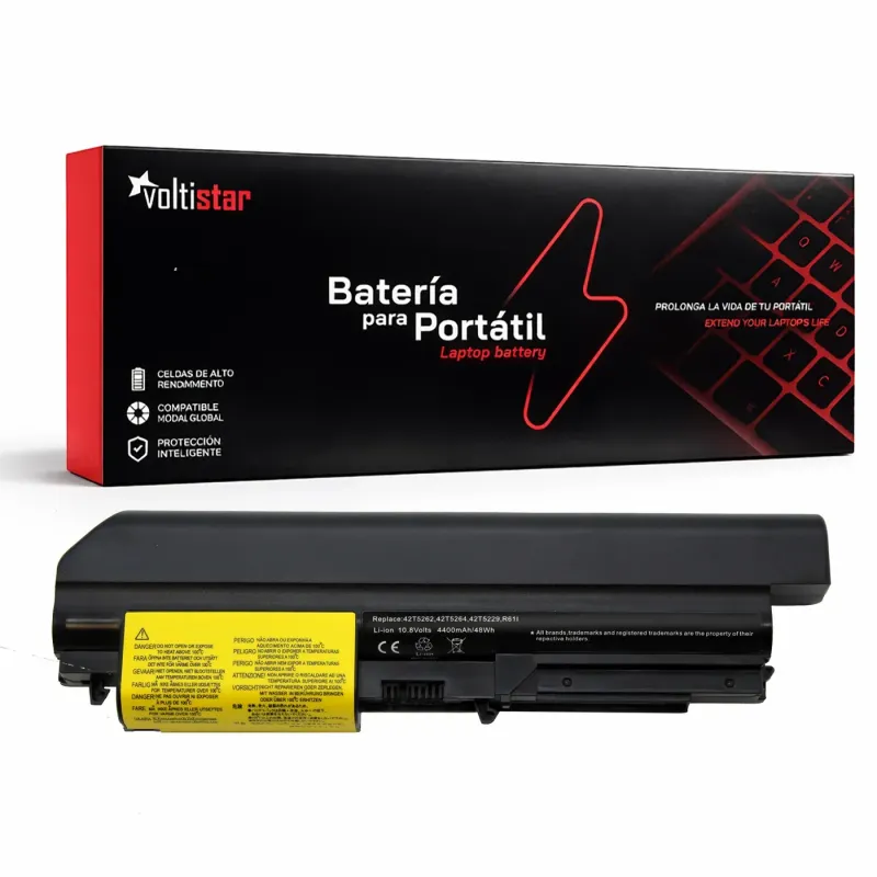 BATTERIE POUR ORDINATEUR PORTABLE LENOVO THINKPAD R61 T61 R61I R61E 42T5227