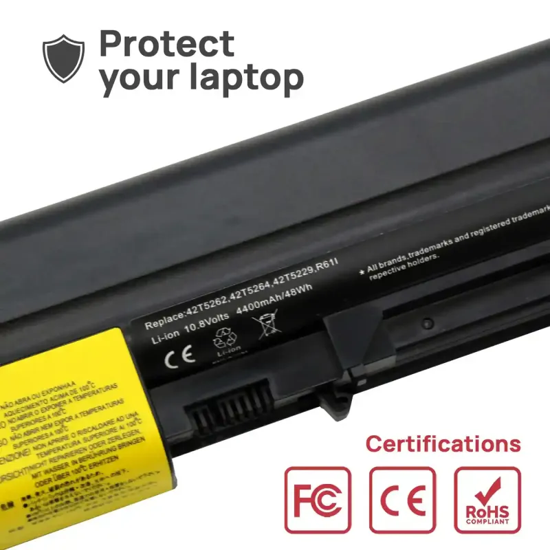 BATERIA PARA PORTATIL LENOVO THINKPAD R61 T61 R61I R61E 42T5227