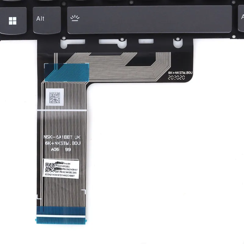 CLAVIER RÉTROÉCLAIRÉ GRIS POUR ORDINATEUR PORTABLE LENOVO IDEAPAD GAMING 3 15ARH7 | 9Z.NKSBC.D0S