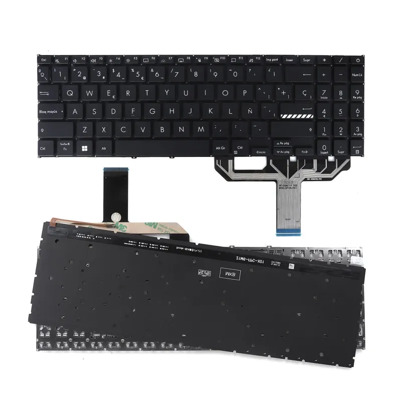 TECLADO RETROILUMINADA NEGRA PARA PORTÁTIL ASUS X1502 X1603Z M1503Q M1603Q X1605V M1502 X1503