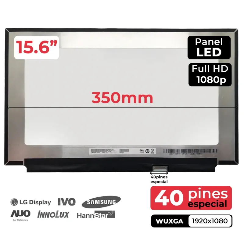 ECRÃ LED DE 15.6" PARA PORTATIL B156HAN12.0 FHD 40 PINES 300HZ 350MM
