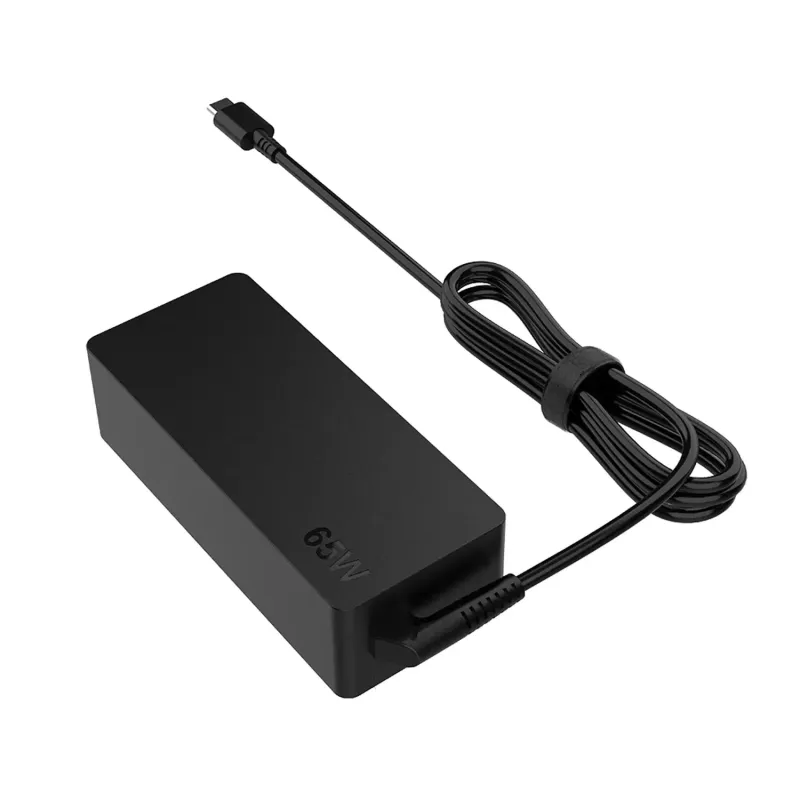 CARREGADOR MULTIVOLTAGEM 5-20V 3.25A 65W TIPO C PRETO PARA PORTÁTEIS DELL MAC LENOVO HP