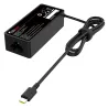 CARGADOR MULTIVOLTAJE 5-20V 3.25A 65W TIPO C NEGRO PARA PORTÁTILES DELL MAC LENOVO HP