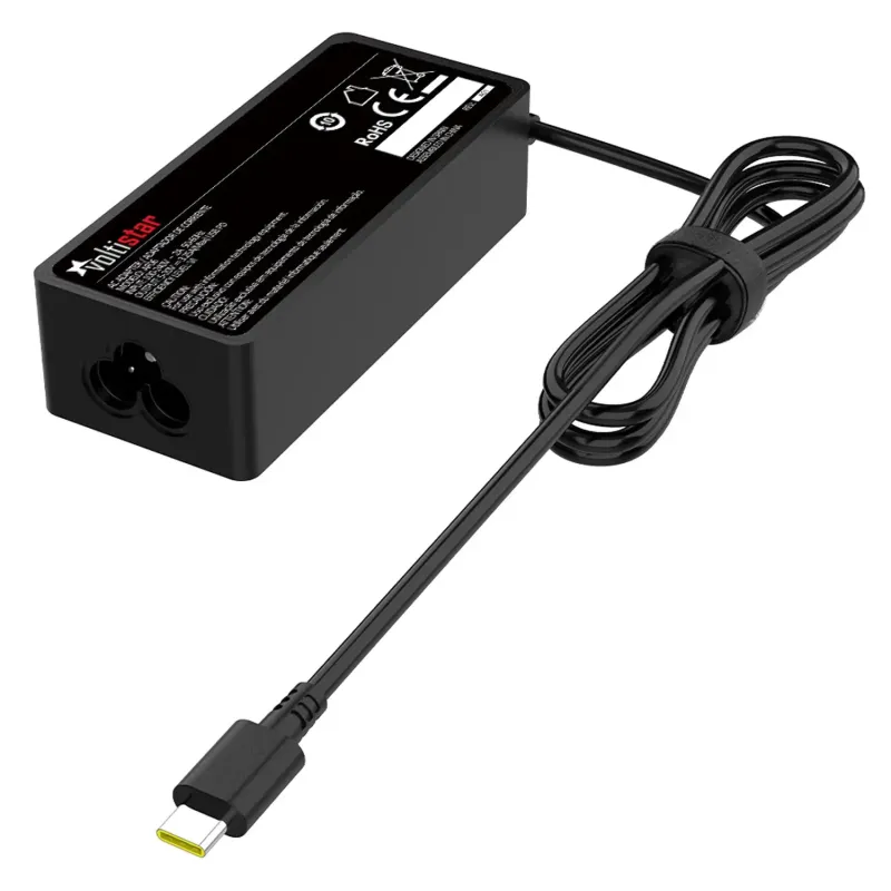 CARGADOR MULTIVOLTAJE 5-20V 3.25A 65W TIPO C NEGRO PARA PORTÁTILES DELL MAC LENOVO HP