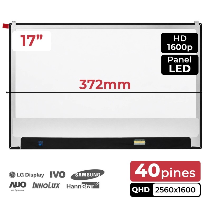 SCHERMO LED OPACO 17" PER PORTATILE LP170WQ2-SPB1 FHD 40 PIN