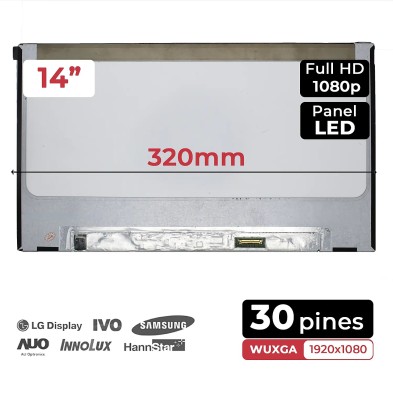 ÉCRAN LED DE 14" RECONDITIONNÉ POUR PORTABLE NV140FHM-N47 06HY1W 6HY1W 30 BROCHES