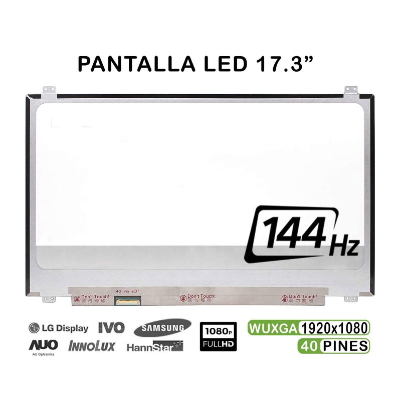 ECRÃ LED DE 17.3" PARA PORTÁTIL B173HAN03.2 144HZ FHD G-SYNC