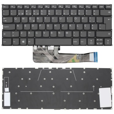 CLAVIER POUR ORDINATEUR PORTABLE LENOVO YOGA 730-13IKB 730-13IWL SERIES SN20Q40620 EN PORTUGAIS