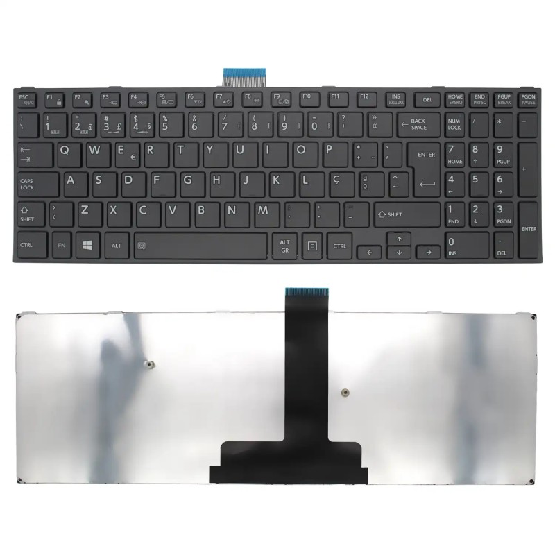 TECLADO PARA PORTATIL TOSHIBA SATELLITE PRO R50-C TECRA A50-C Z50-C A50-C1510 A50-C1520 EM PORTUGUÊS