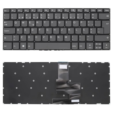 CLAVIER POUR ORDINATEUR PORTABLE LENOVO IDEAPAD 330-14IKB GRIS SANS CADRE EN PORTUGAIS