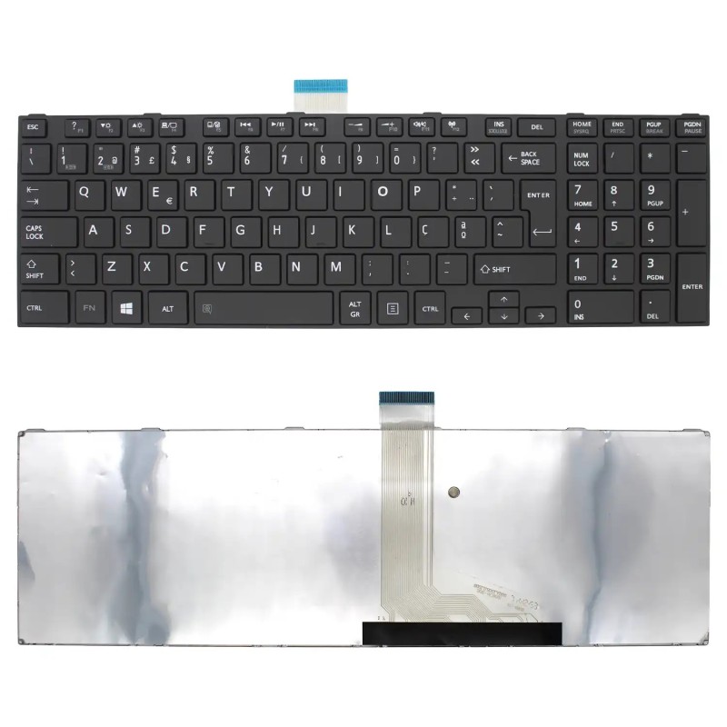 TASTIERA DEL COMPUTER PORTATILE PER TOSHIBA SATELLITE C850 C855 C870 L850 L850D L855 L870 L870D IN PORTOGHESE