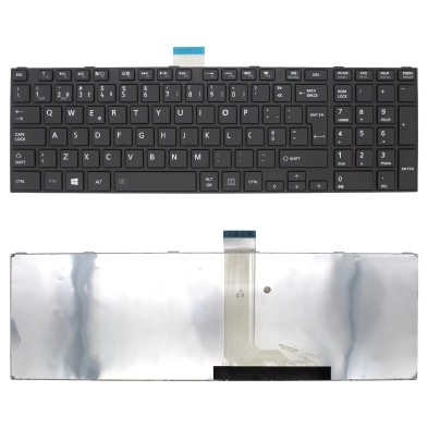 TECLADO PARA PORTATIL TOSHIBA SATELLITE C850 C855 C870 L850 L850D L855 L870 L870D EM PORTUGUÊS