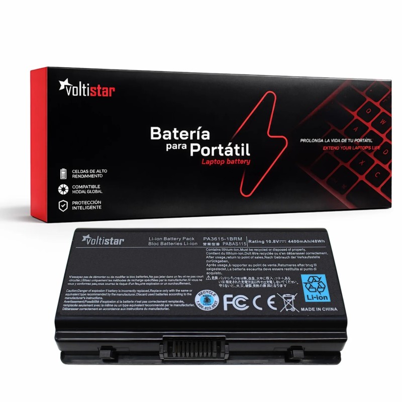 BATTERIA DEL COMPUTER PORTATILE PER TOSHIBA SATELLITE PRO L40 L40-159 L45 PA3615U-1BRM PABAS115 PA3615U-1BRS