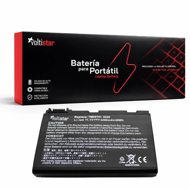 BATTERIE POUR PORTABLE ACER TRAVELMATE 5320 5520 7520 7720 GRAPE32 GRAPE34