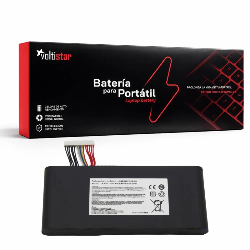 BATTERIA PER COMPUTER PORTATILE MSI GT72 2QD GT72S 6QF GT80 2QE SERIE BTY-L77