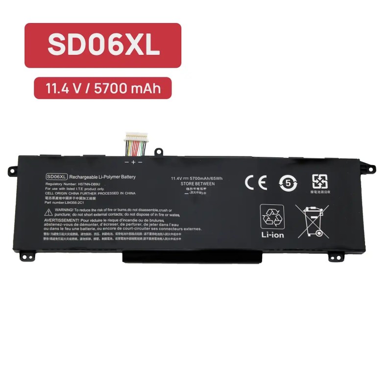 BATERIE POUR PORTABLE HP OMEN 15-EK 15-EK0000 15-EN 15-EN0000 SD06XL HSTNN-DB9U (TYPE B)