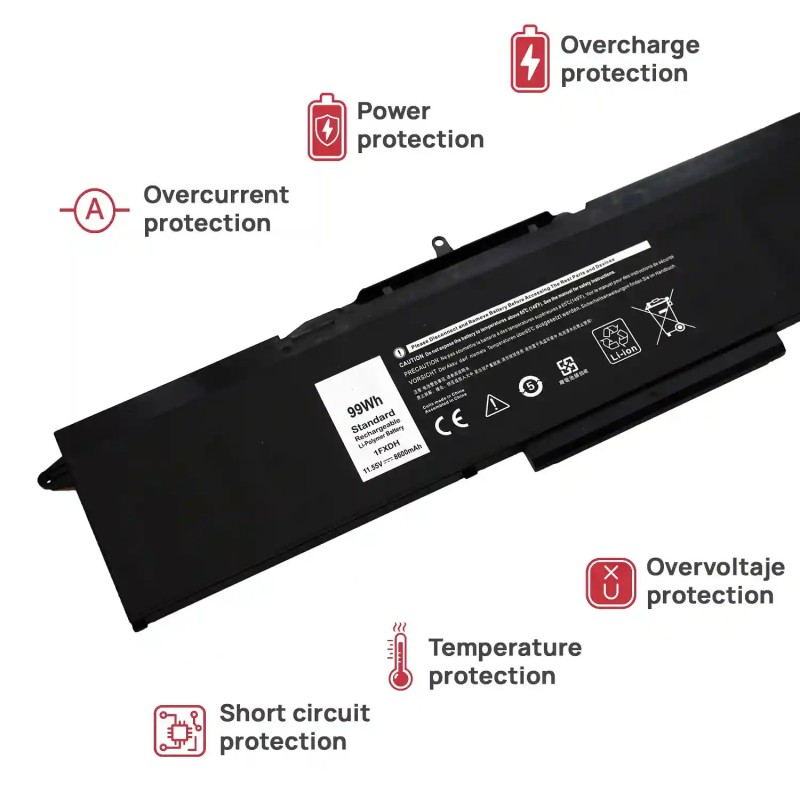 BATERÍA PARA DELL LATITUDE 5501 5511 PRECISION 3541 3551 1FXDH