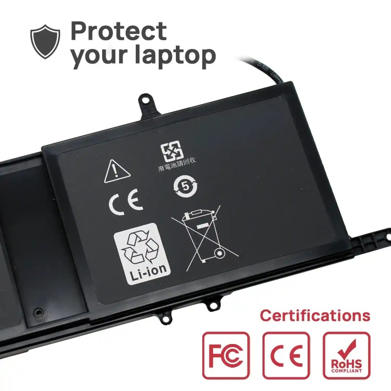 BATTERIA PER COMPUTER PORTATILE DELL ALIENWARE 15 R3 17 R4 0546FF 0HF250 9NJM1