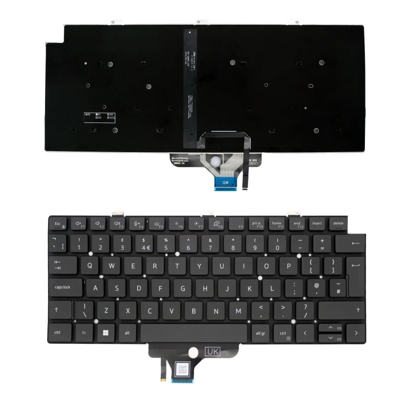 CLAVIER POUR ORDINATEUR PORTABLE DELL LATITUDE 5320 5330 5340 7320 7330 18YPJ 07VYMJ-A00 UK
