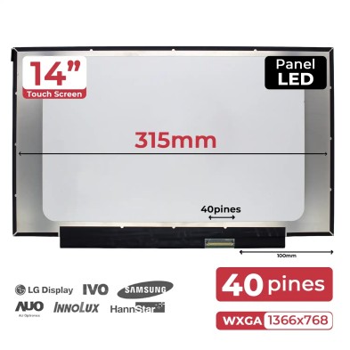 Schermo LED Brillante 14" per portatile HP Chromebook