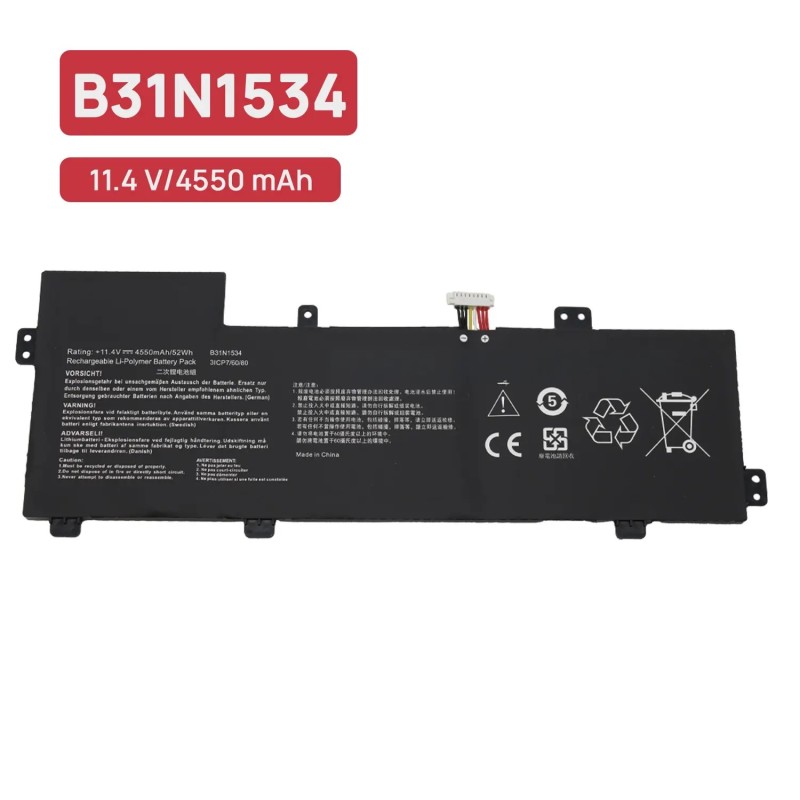 BATTERIA PER COMPUTER PORTATILE ASUS ZENBOOK UX510UX-CN014T B31N1534