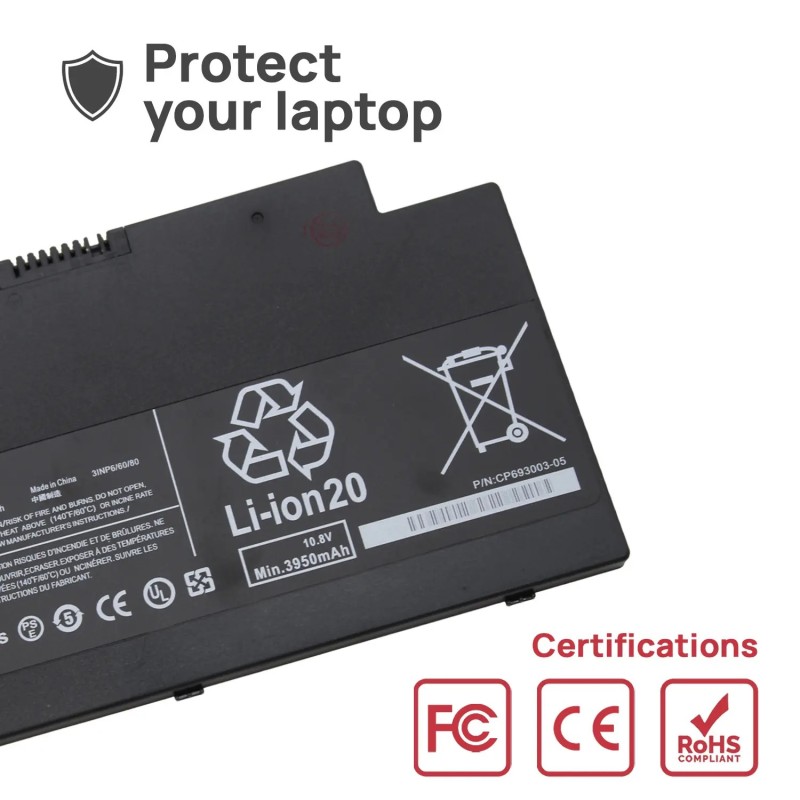 BATTERIA PER FUJITSU LIFEBOOKE A556 AH77 | FPB0307S 45WH