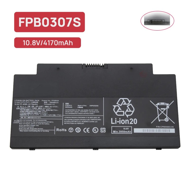 BATTERIE POUR FUJITSU LIFEBOOKE A556 AH77 | FPB0307S 45WH