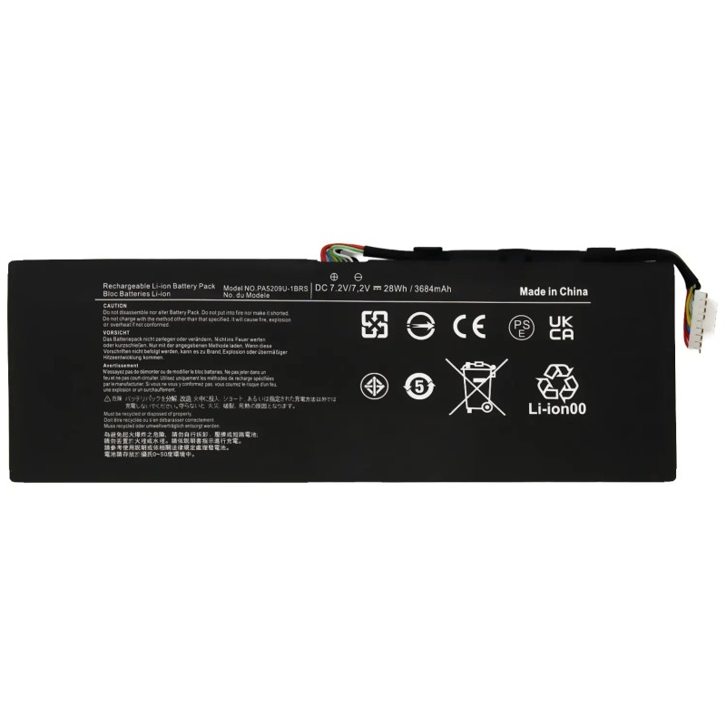 BATERIA PA5209U-1BRS PARA PORTÁTIL TOSHIBA SATELLITE L10W-C L12-C-104 L15W-B1302