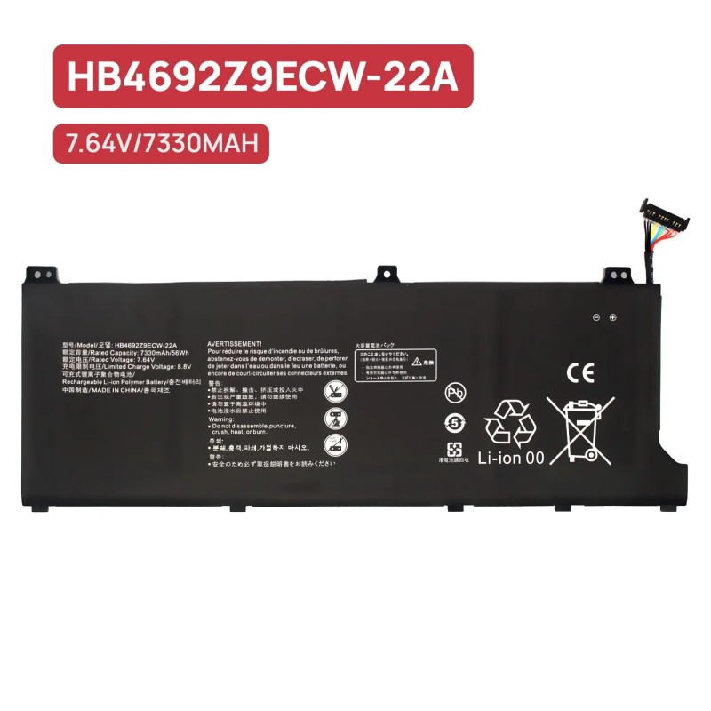 BATTERIA PER PORTATILE HUAWEI MATEBOOK D14 D15 HB4692Z9ECW-22A D16 7.64V