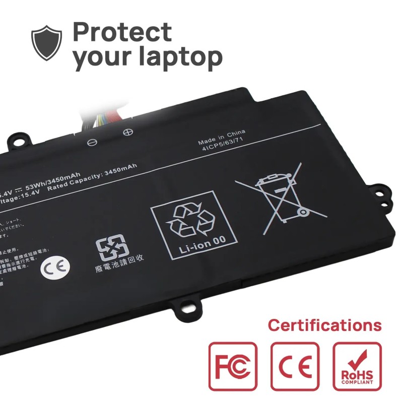 BATERIA PARA PORTÁTIL TOSHIBA DYNABOOK PORTEGE X40-J-150 PS0011UA1BRS