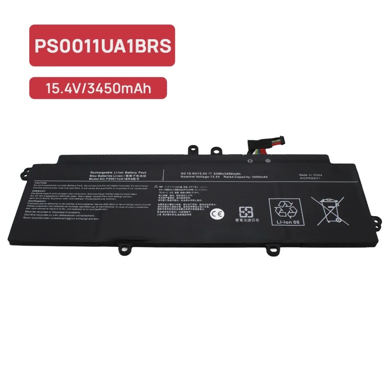 BATERIA PARA PORTÁTIL TOSHIBA DYNABOOK PORTEGE X40-J-150 PS0011UA1BRS