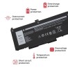 BATTERIA PER PORTATILE DELL LATITUDE 5420 5520 PRECISION 3560 SERIE | RJ40G