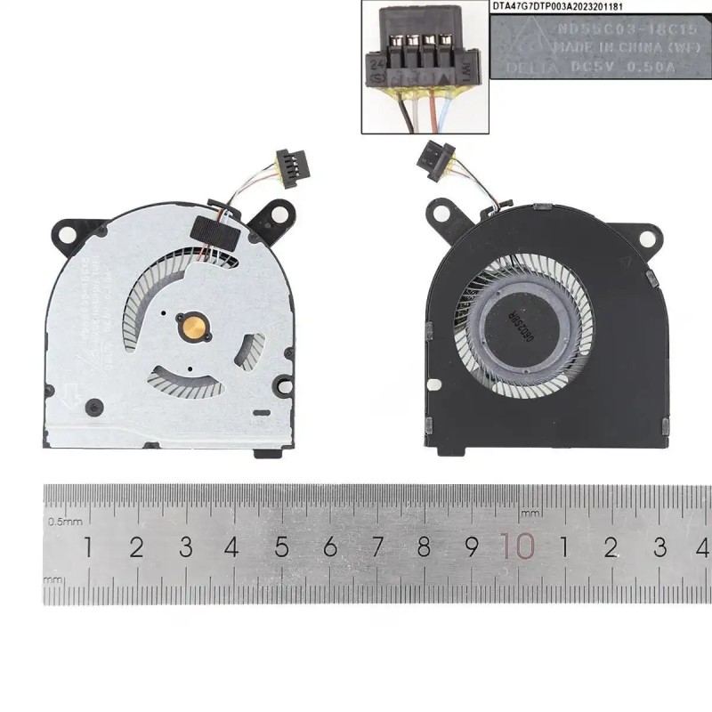 VENTILATEUR POUR PORTABLE HP PAVILION 13-AN TPN-Q214 13-AN006TU 13-AN0031WM ND55C03-18C15 L41283-001 DC5V 0.5A
