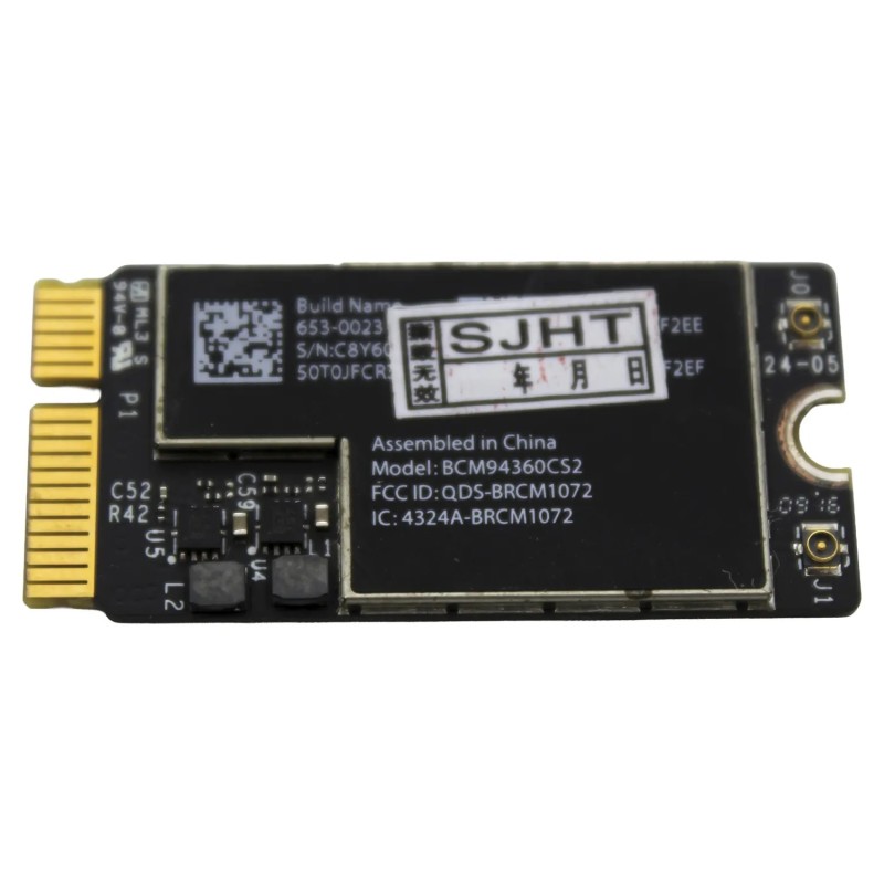 SCHEDA WIFI 802.11 AC + BLUETOOTH 4.0 PER PORTATILE A1466 A1465 | BCM94360CS2