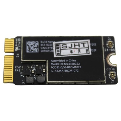 SCHEDA WIFI 802.11 AC + BLUETOOTH 4.0 PER PORTATILE A1466 A1465 | BCM94360CS2