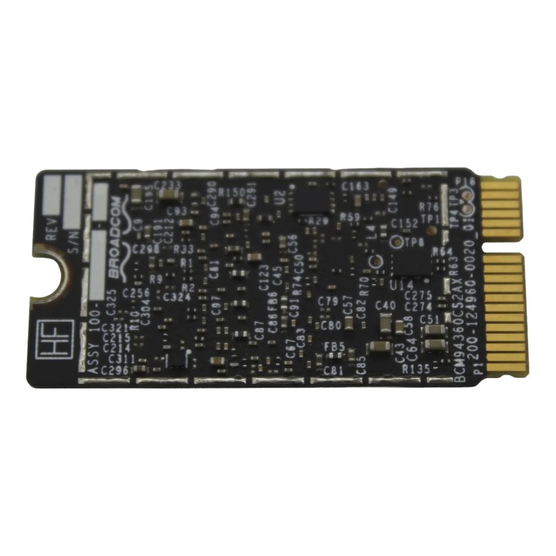 CARTE WIFI 802.11 AC + BLUETOOTH 4.0 POUR ORDINATEUR PORTABLE A1466 A1465 | BCM94360CS2