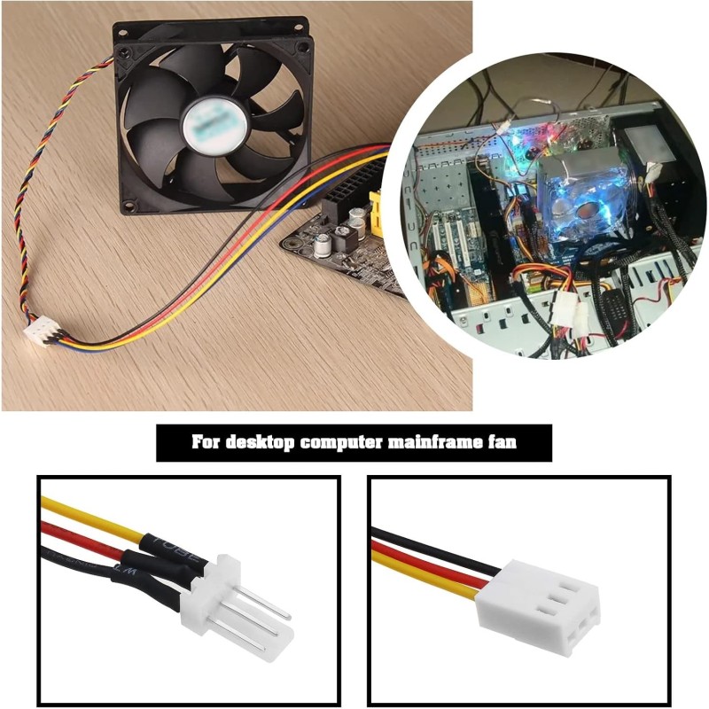 CABLE DE EXTENSIÓN PARA PORTÁTIL VENTILADOR DE PC 3 PINES KF2510 9CM 5UND