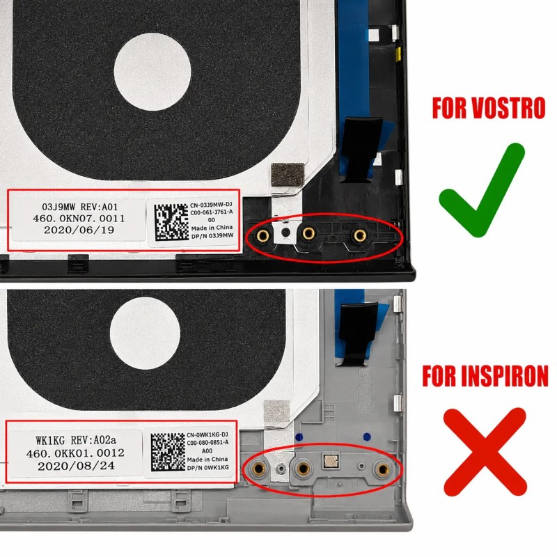 COUVERTURE LCD POUR PORTABLE DELL VOSTRO 14 5401 5402 5405 03J9MW 3J9MW 460.0KN07.0013 460.0KN07.0011