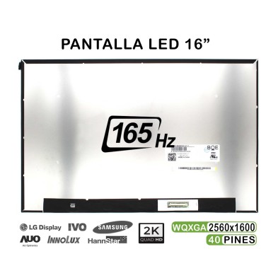 SCHERMO LED QUASI NUOVO DA 16" PER ASUS TUF GAMING FA607 | B160QAN02.0 2K 165HZ