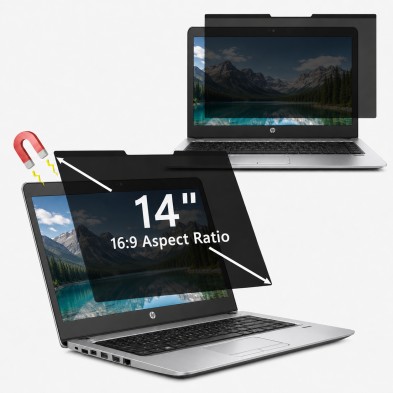 PROTEZIONE PER SCHERMO 15,6" MAGNETICA CON FILTRO PRIVACY PER NOTEBOOK LENOVO IDEAPAD 3 THINKPAD E15 LEGION 5 345X194 MM
