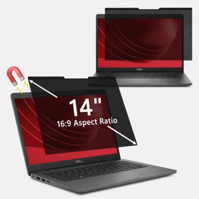 PROTECTOR DE PANTALLA 15.6" MAGNÉTICO CON FILTRO DE PRIVACIDAD PARA PORTÁTIL HP PAVILION 15 HP 15S PROBOOK 450 345X194 MM