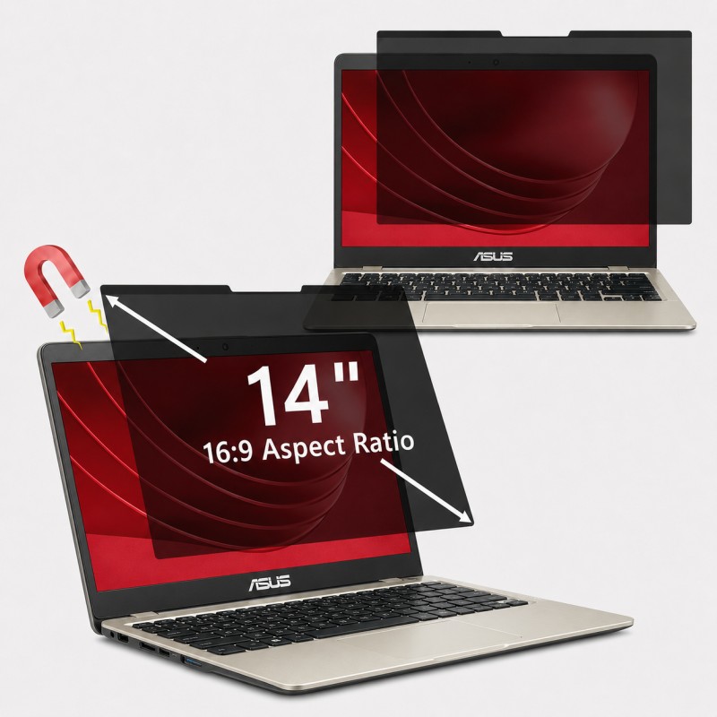 PROTEZIONE PER SCHERMO 15,6" MAGNETICA CON FILTRO PRIVACY PER NOTEBOOK DELL INSPIRON 15 LATITUDE 3500 VOSTRO 15 345X194 MM