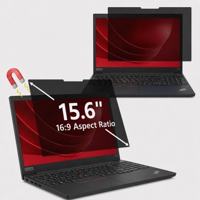 PROTEZIONE PER SCHERMO 15,6" MAGNETICA CON FILTRO ANTI LUCE BLU LENOVO THINKPAD T15 G3 G4 LEGION 5 15IMH05 351X204 MM