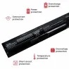 BATERIE POUR PORTABLE HP VI04 14T-U000 14T-U100 14-U000 14-U001LA 14-U001TX 14-U002TX