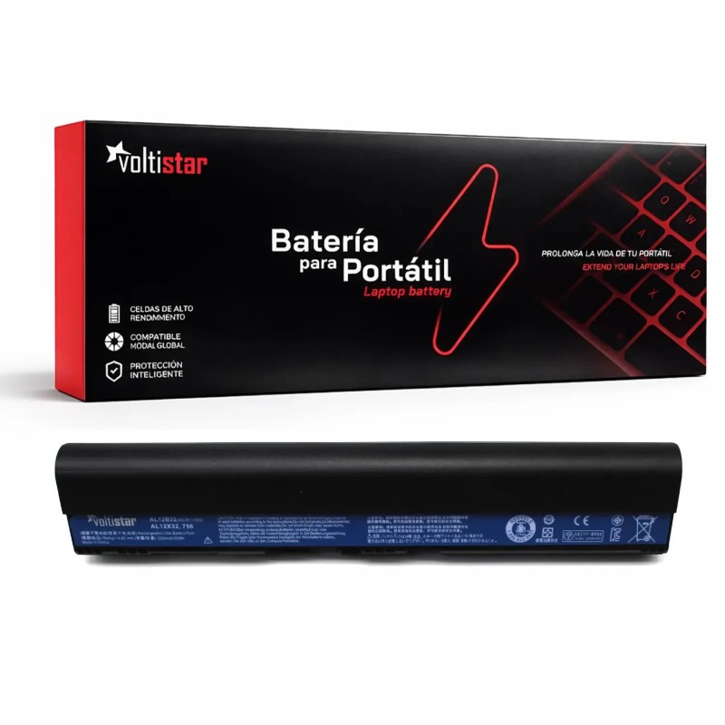 BATERÍA PARA PORTÁTIL ACER AL12B32 AL12A31 AL12B31 AL12X32 AL12B72