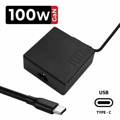 CARICATORE PER PORTATILE MULTIVOLTAGGIO LENOVO USB-C 100W NERO