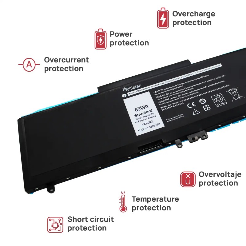 BATERÍA PARA PORTÁTIL DELL LATITUDE E5570 PRECISION 3510 WJ5R2 4F5YV
