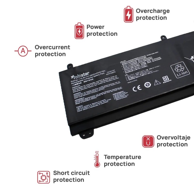 BATERIE POUR PORTABLE ASUS ROG ZEPHYRUS M GM501 C41N1727GM