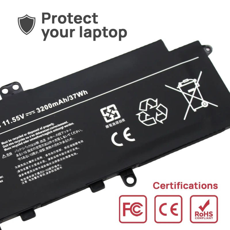 BATERIE POUR PORTABLE TOSHIBA DYNABOOK PORTÉGÉ X30-D X30-E X40-G