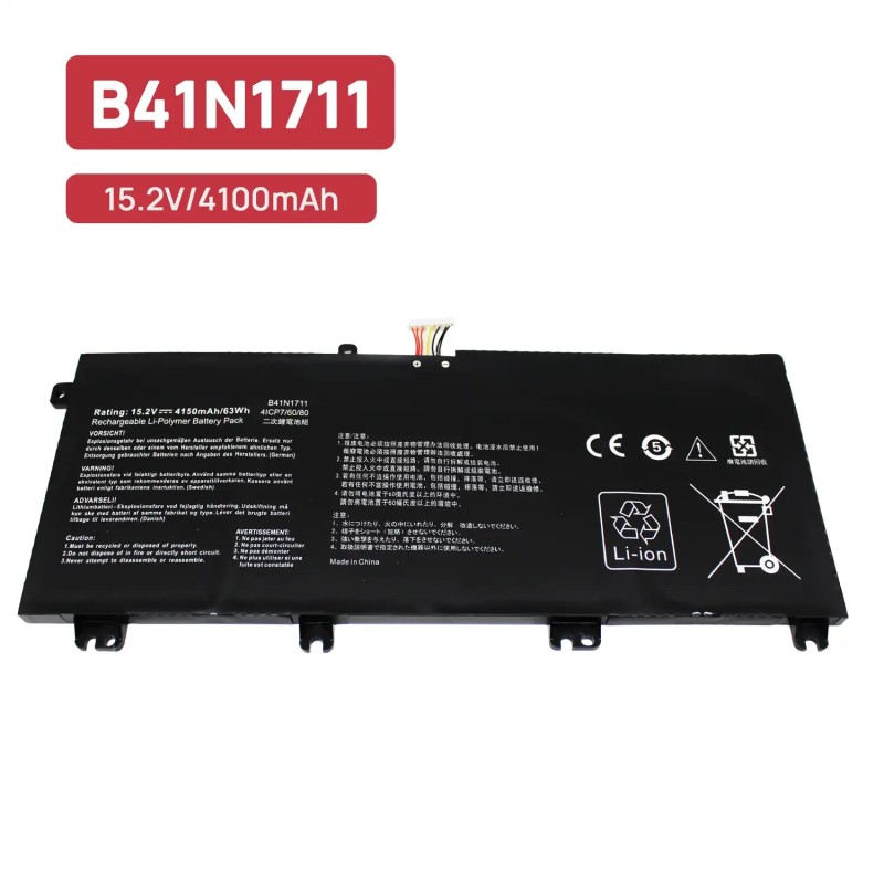 BATERÍA PARA PORTÁTIL ASUS ROG STRIX GL503 GL703V GL503VD FX705 ZX63 ZX73 B41N1711
